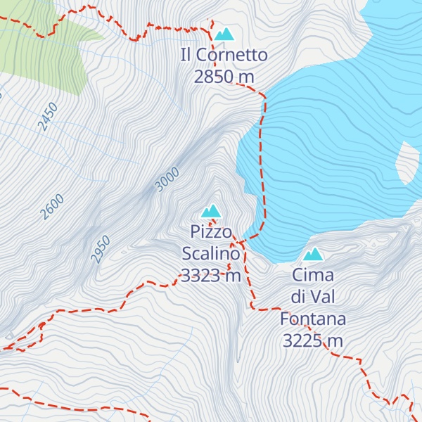 Map of Pizzo Scalino