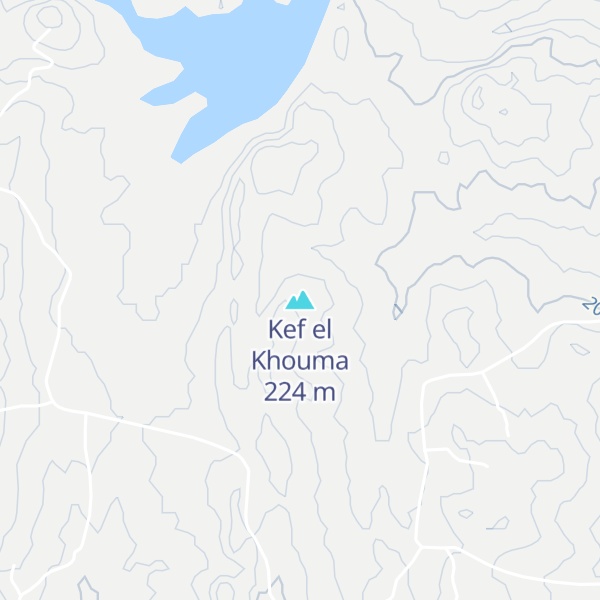 Map of Kef el Khouma