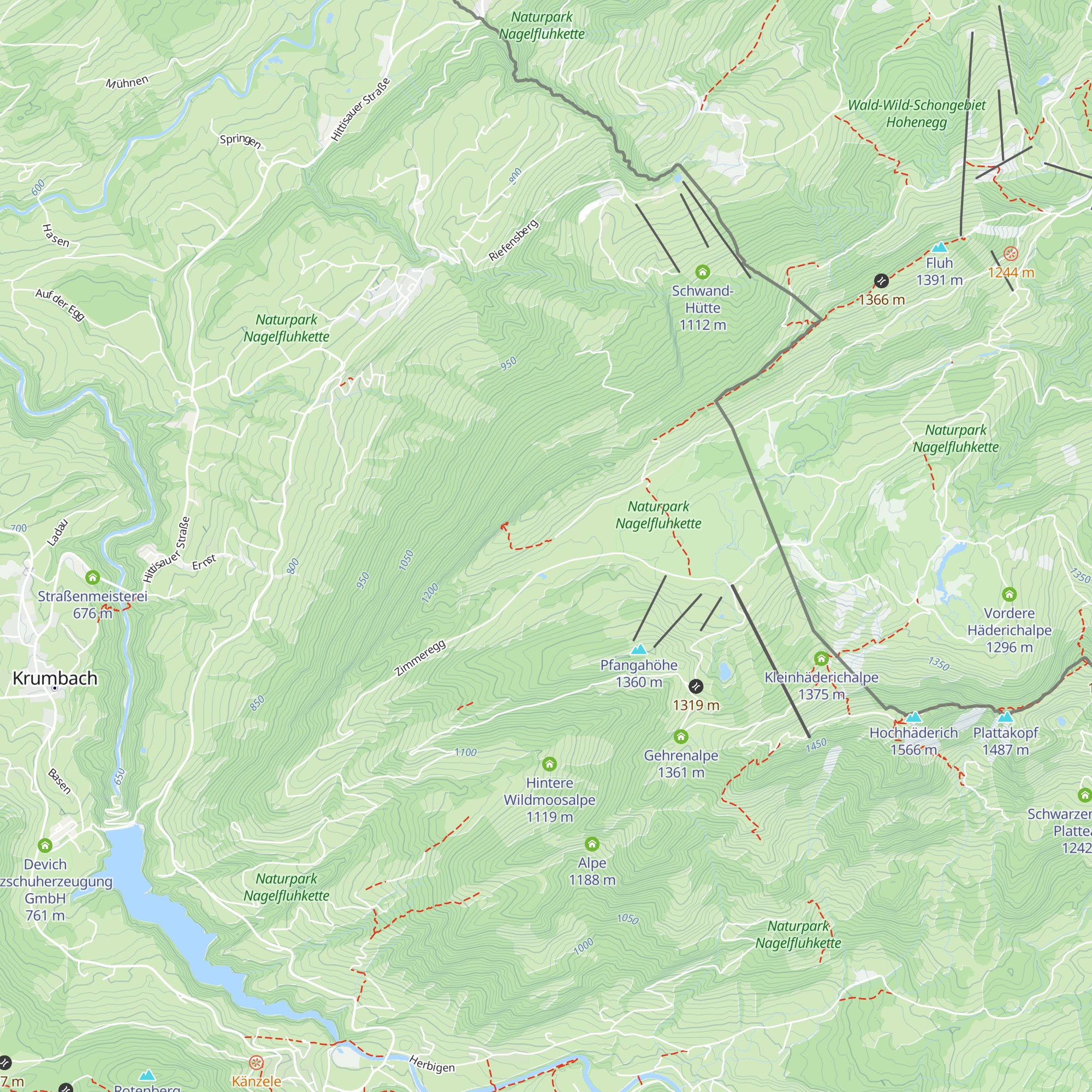 Kojenalpe map