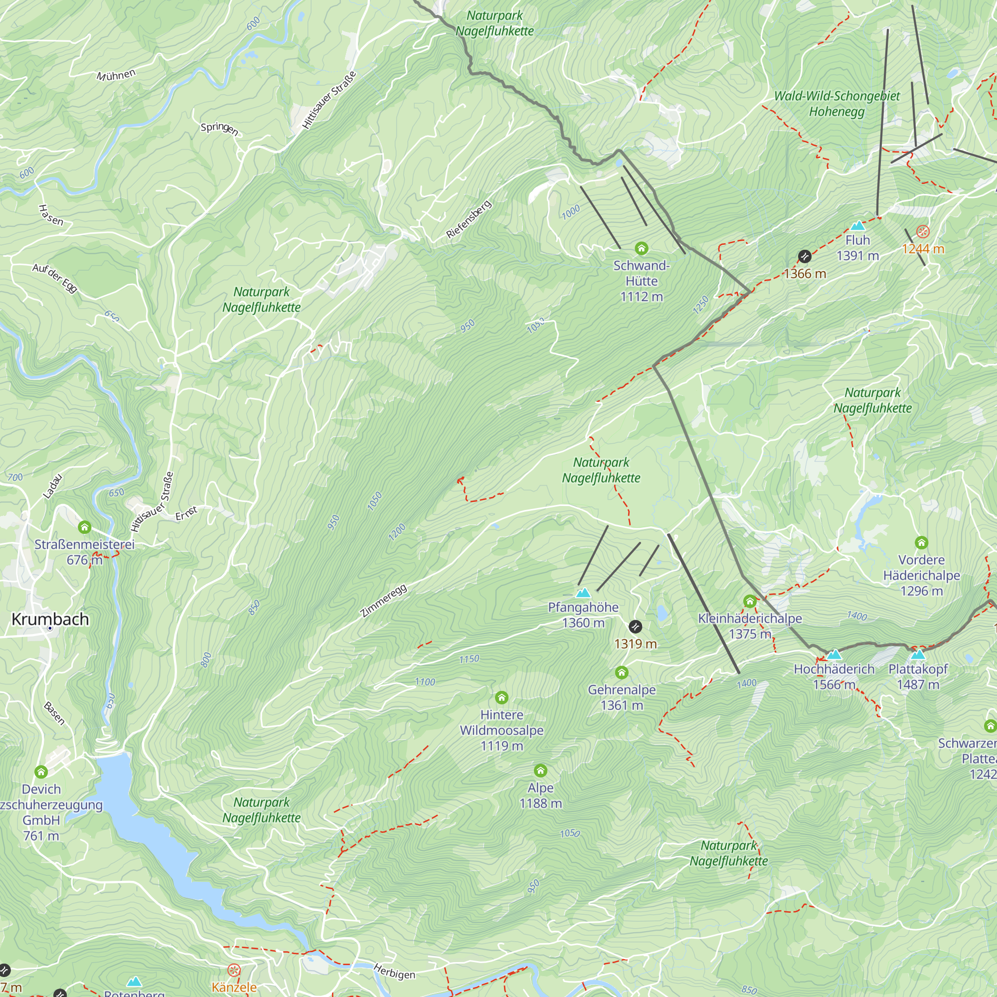 Kojenalpe map