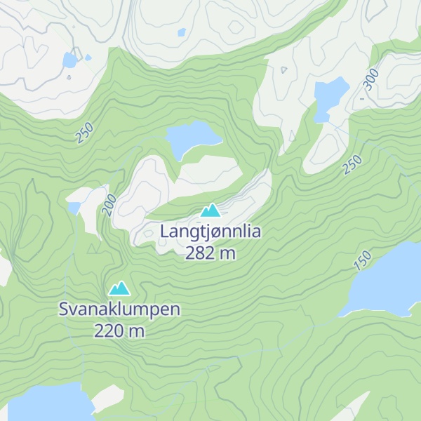 Map of Langtjønnlia