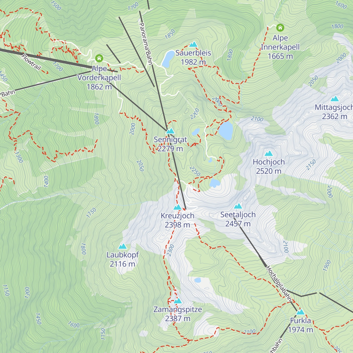 Wormser Hütte map
