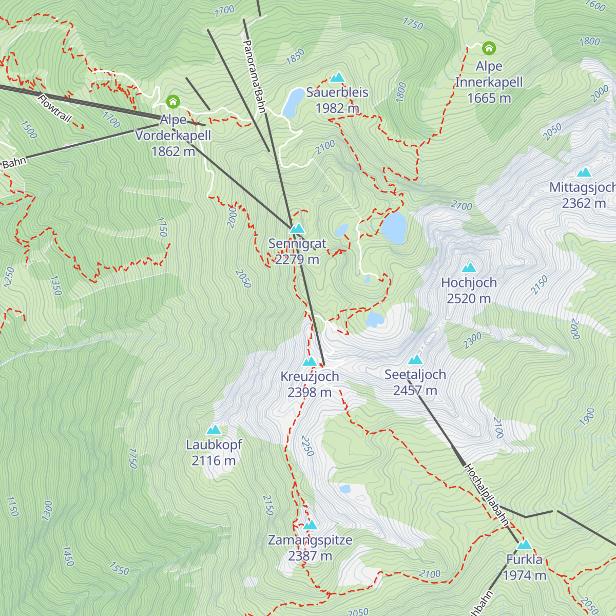Wormser Hütte map