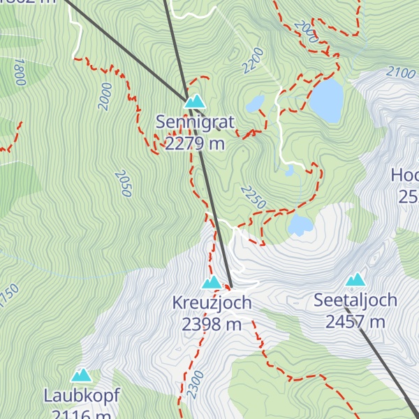 Map of Wormser Hütte