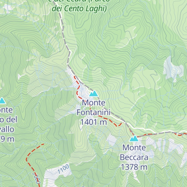 Map of Monte Fontanini