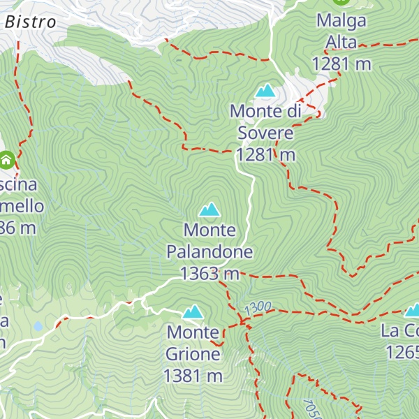 Map of Monte Palandone