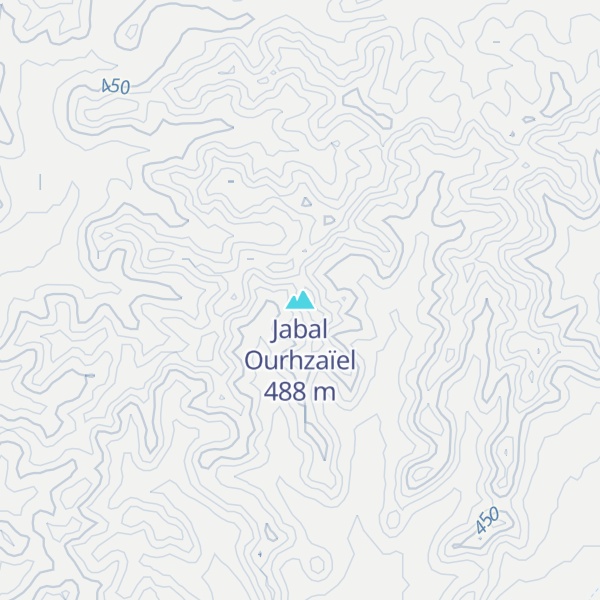 Map of Jabal Ourhzaïel