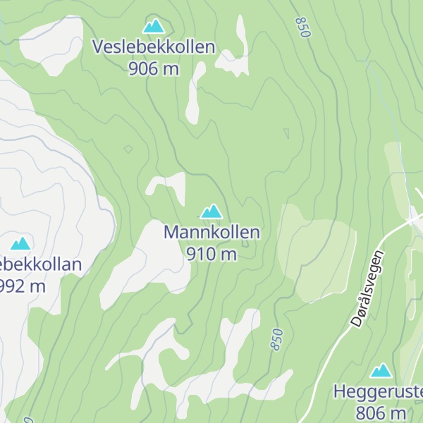 Map of Mannkollen