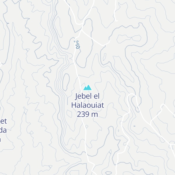 Map of Jebel el Halaouiat
