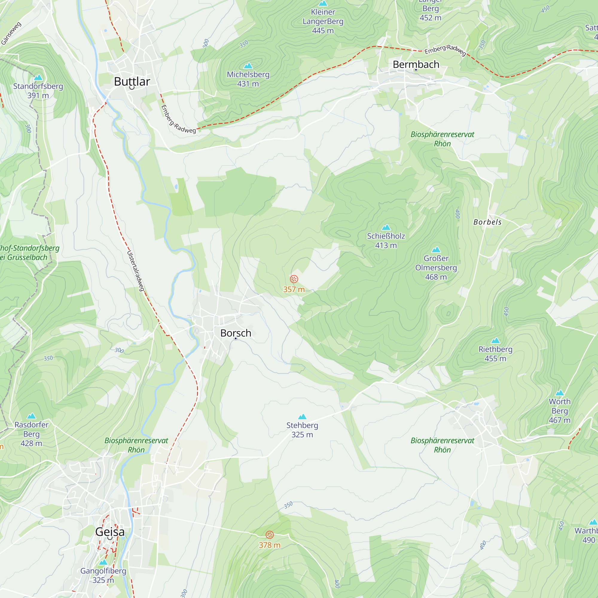 Borscher Hütte map