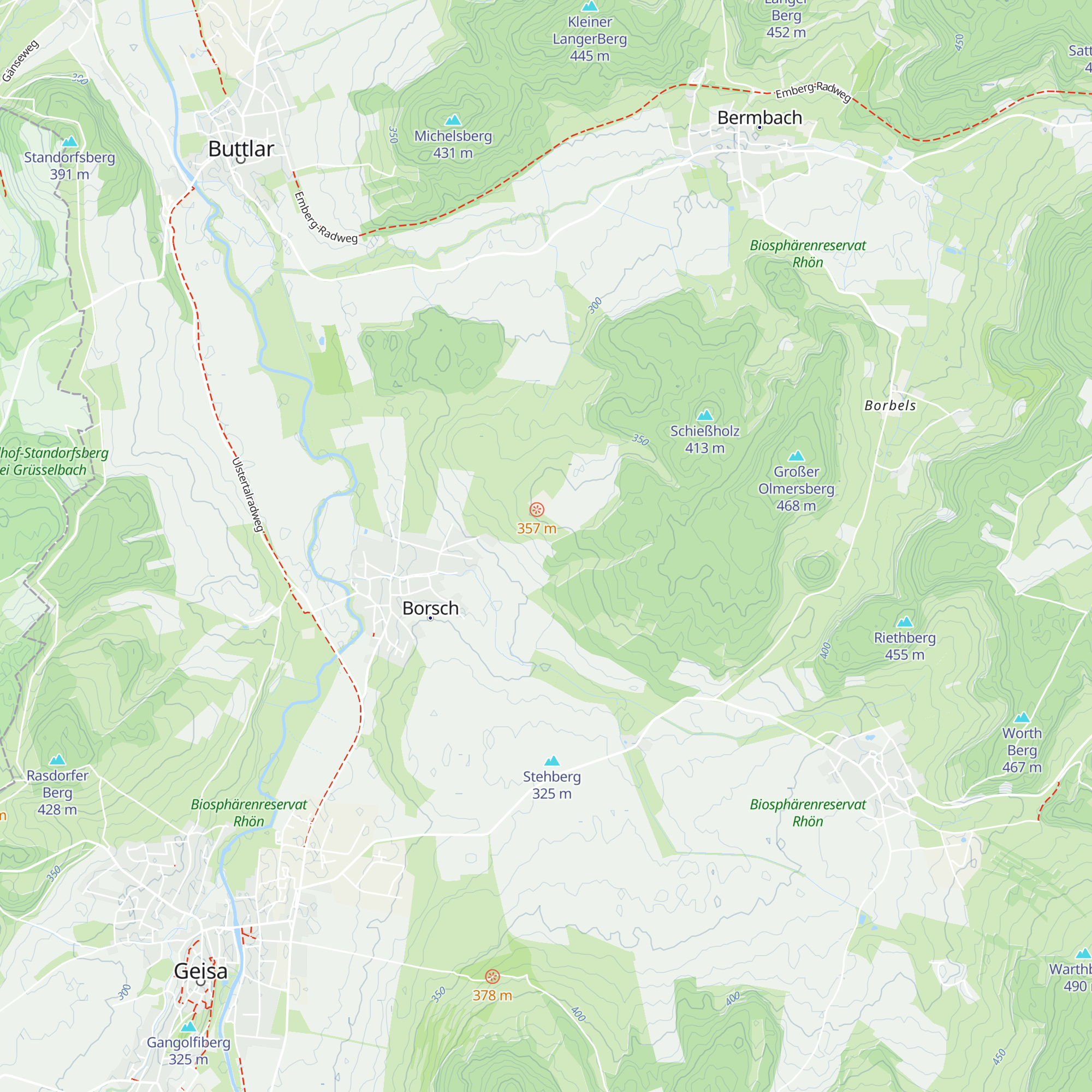 Borscher Hütte map