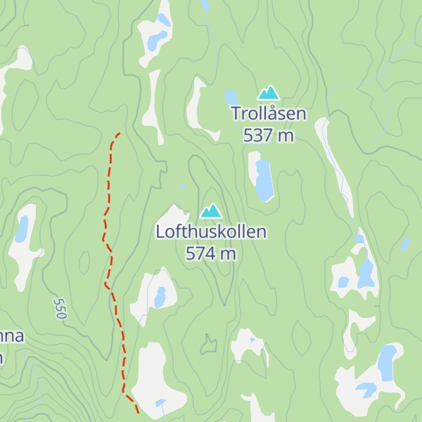 Map of Lofthuskollen