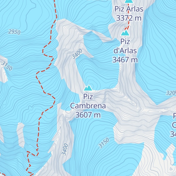 Map of Piz Cambrena