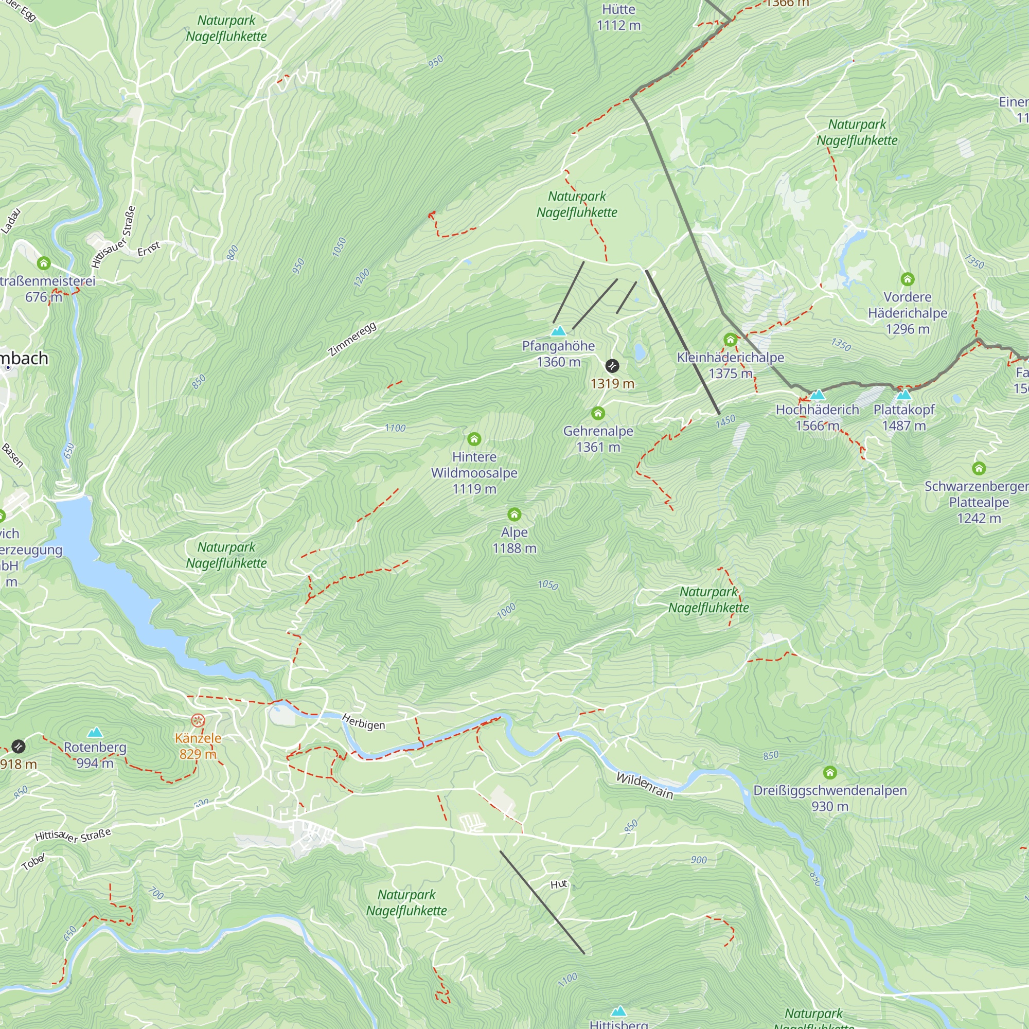 Alpe map