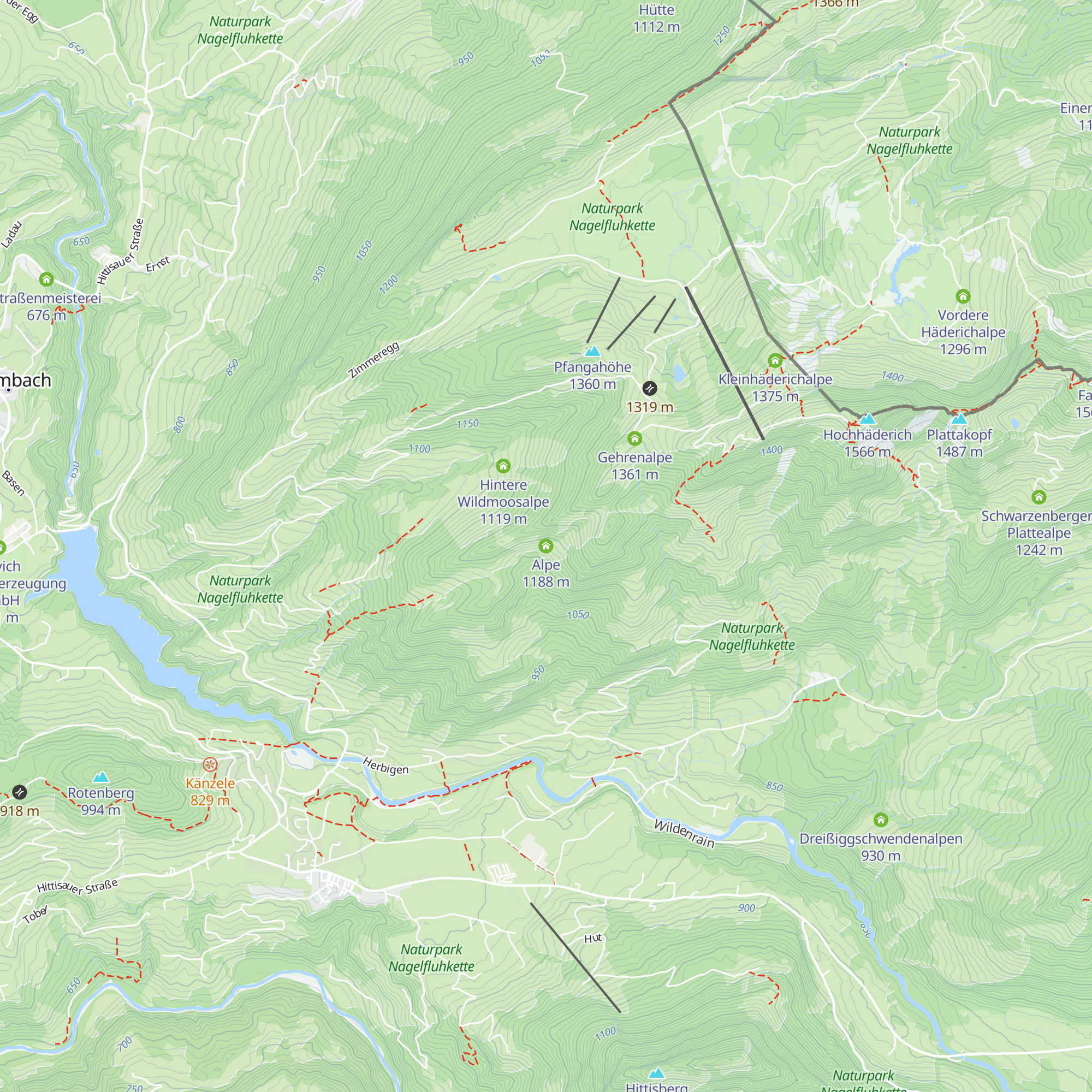 Alpe map