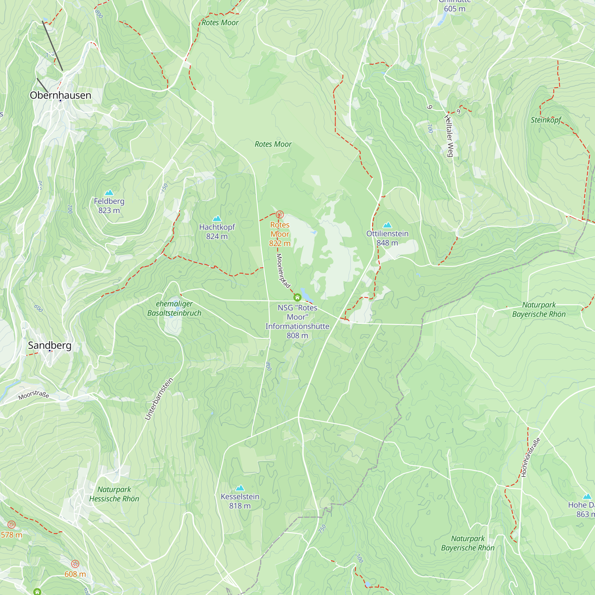 NSG "Rotes Moor" Informationshütte map