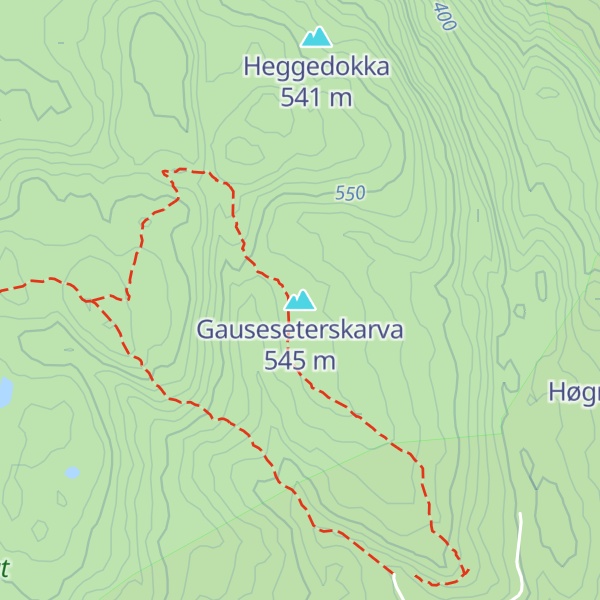 Map of Gauseseterskarva