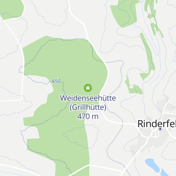 Map of Weidenseehütte (Grillhütte)