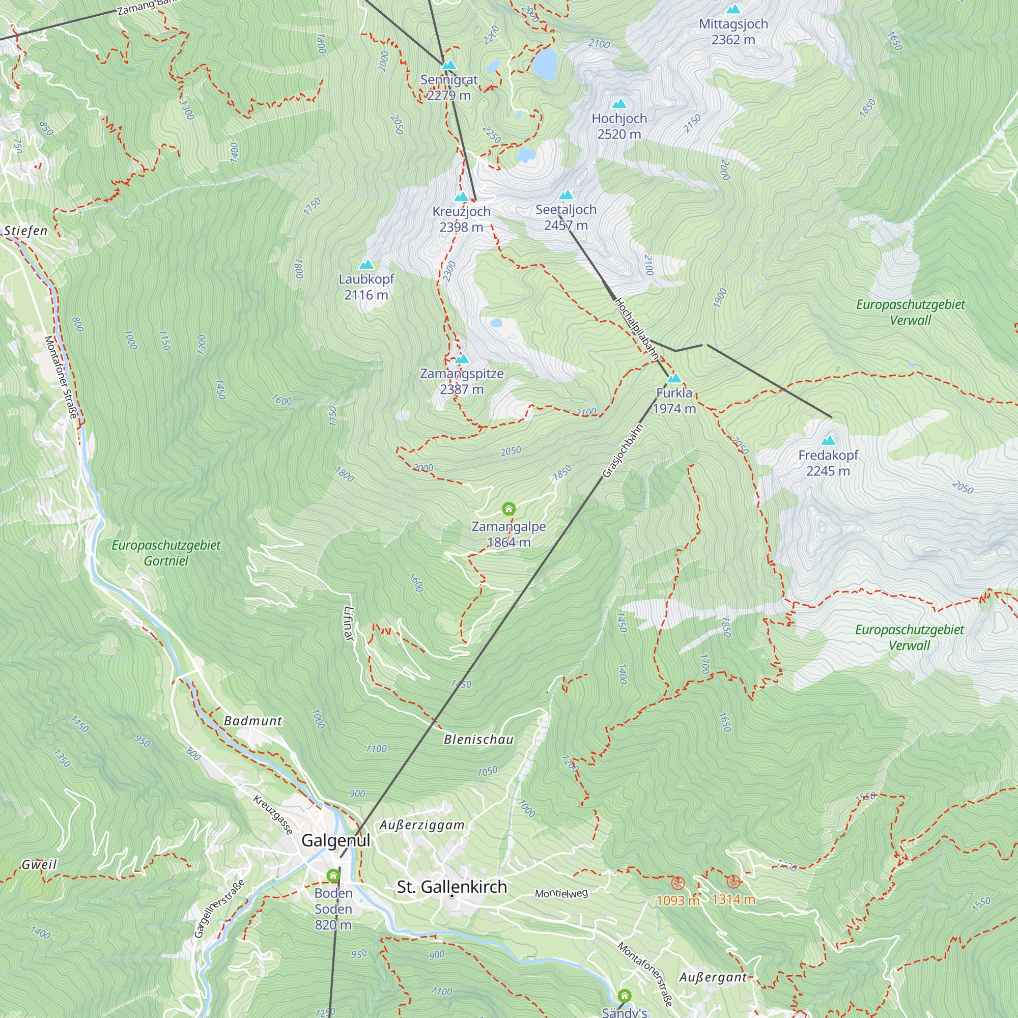 Zamangalpe map