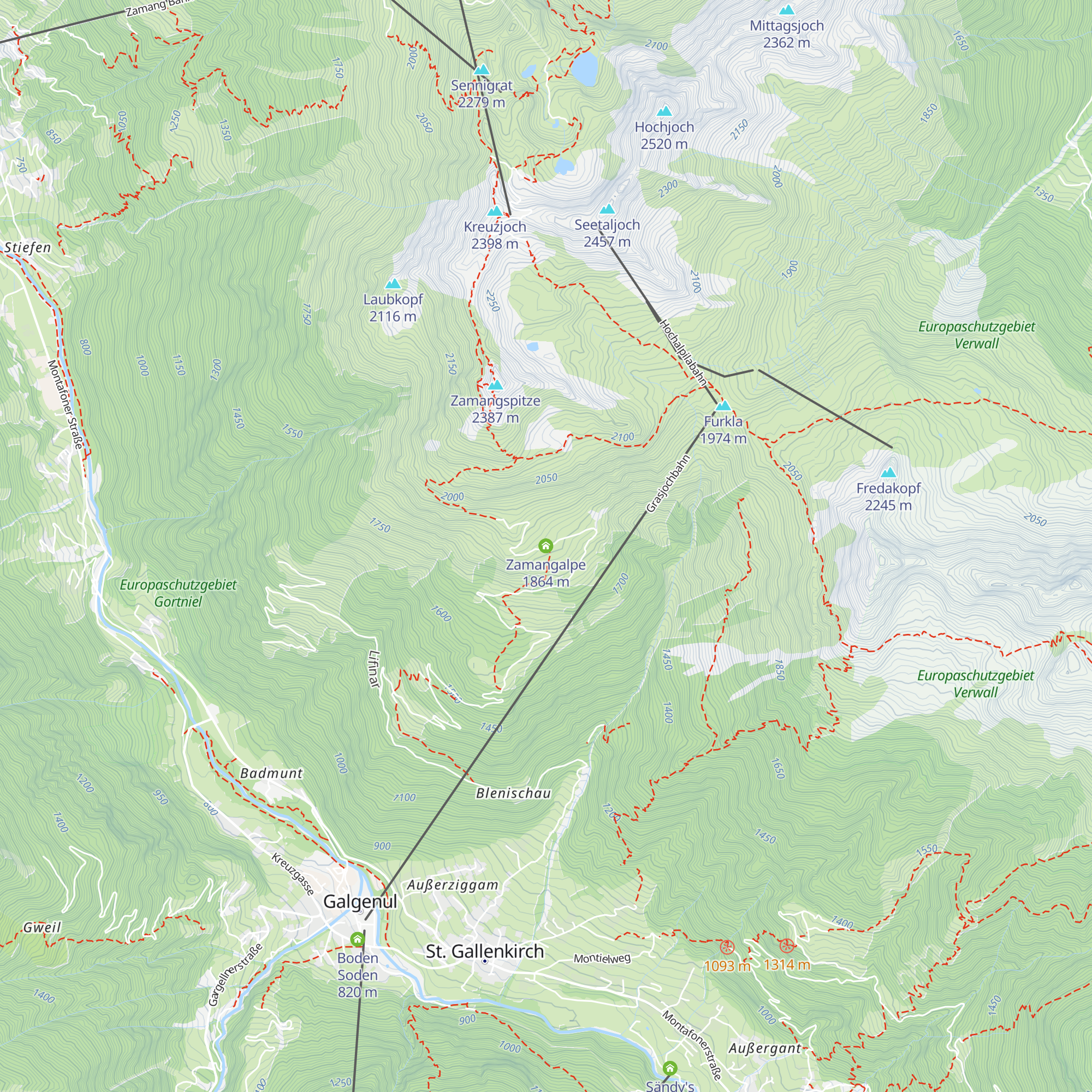 Zamangalpe map