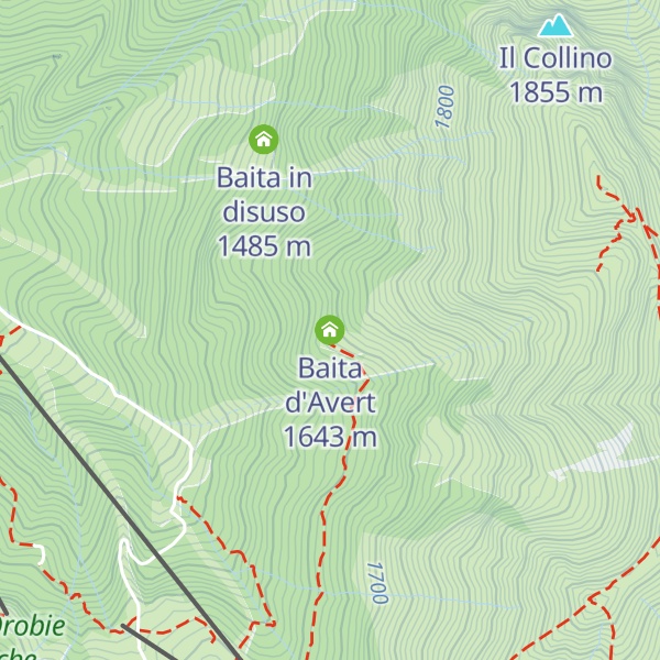 Map of Baita d'Avert