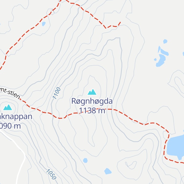 Map of Røgnhøgda