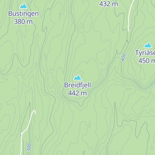 Map of Breidfjell