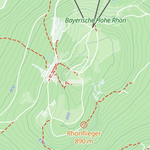 Map of Kreuzberg (Rhön)