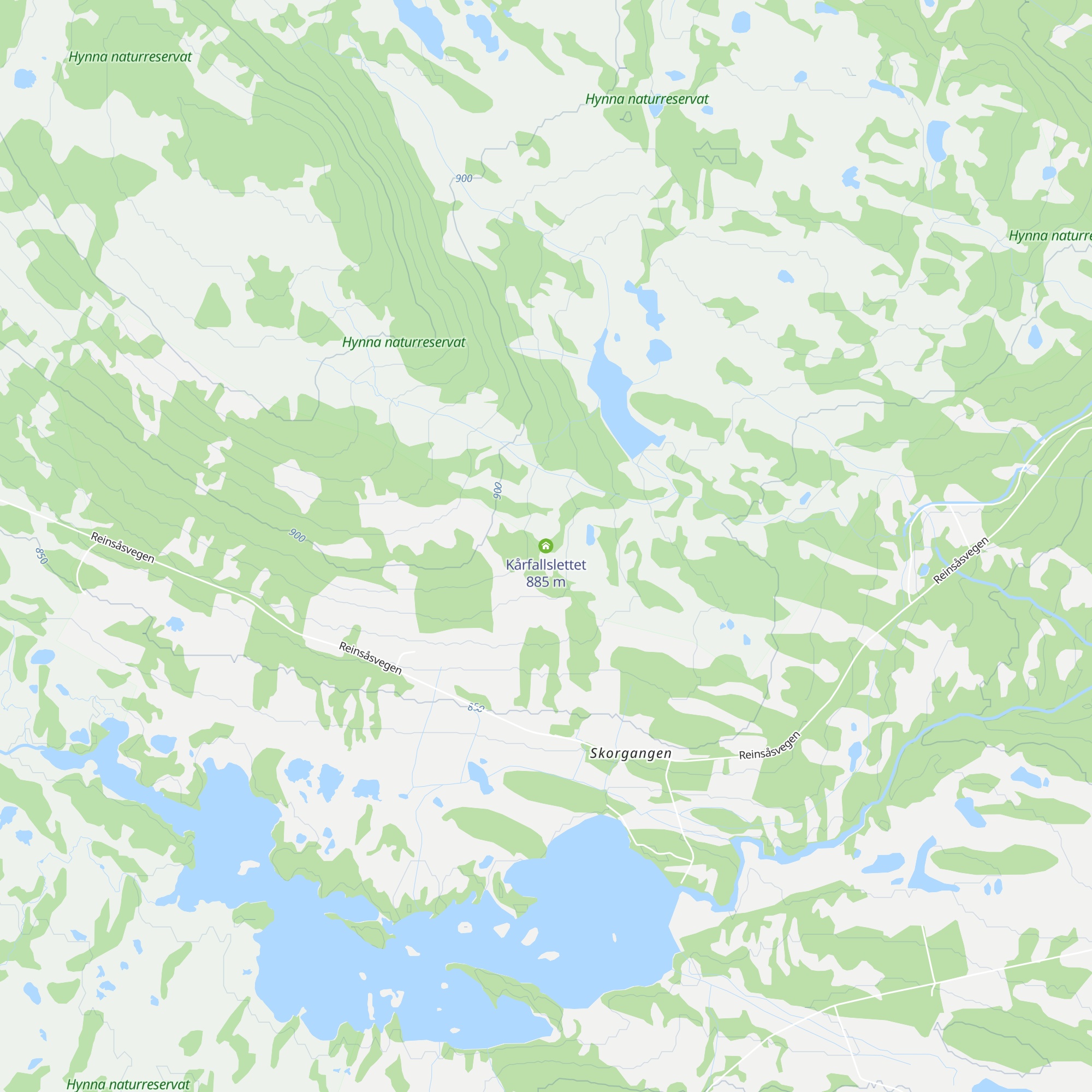 Kårfallslettet map