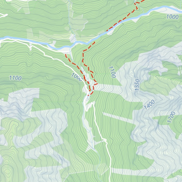 Map of Wasserfassung Kleinwasserkraftwerk Rothenbrunnen