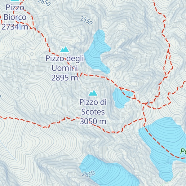 Map of Pizzo di Scotes