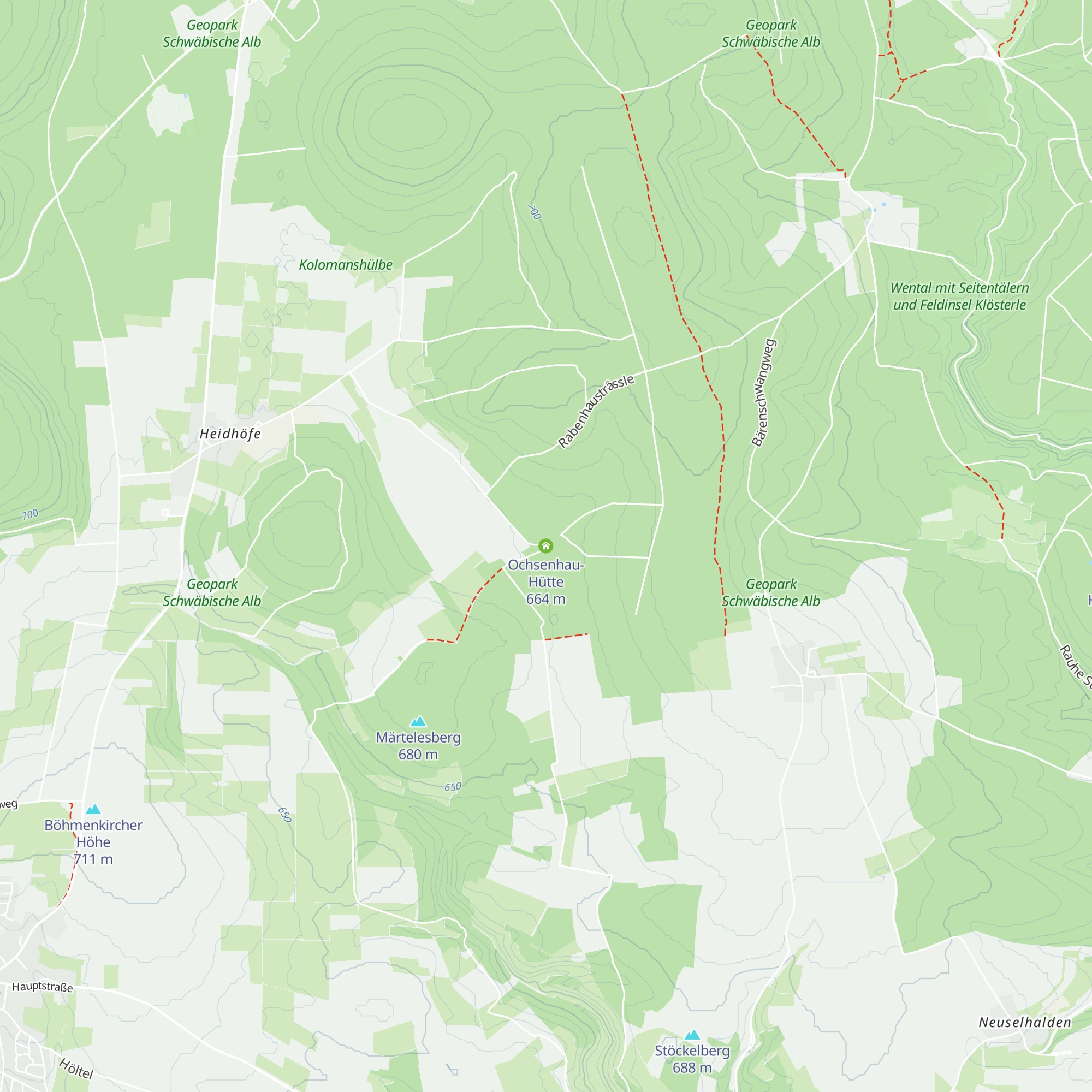 Ochsenhau-Hütte map