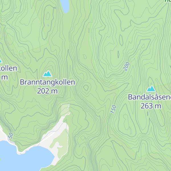 Map of Nedre Korpen