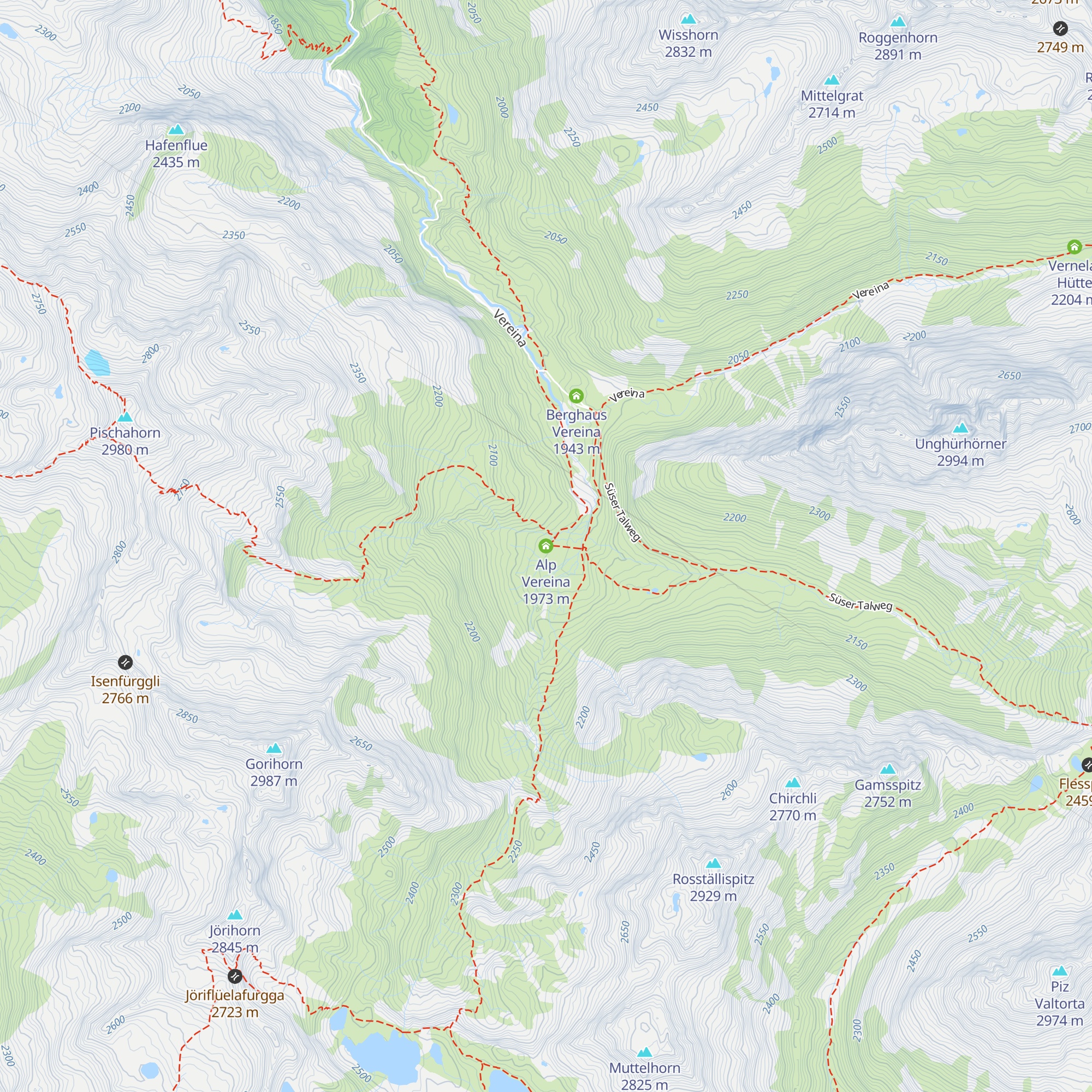 Alp Vereina map