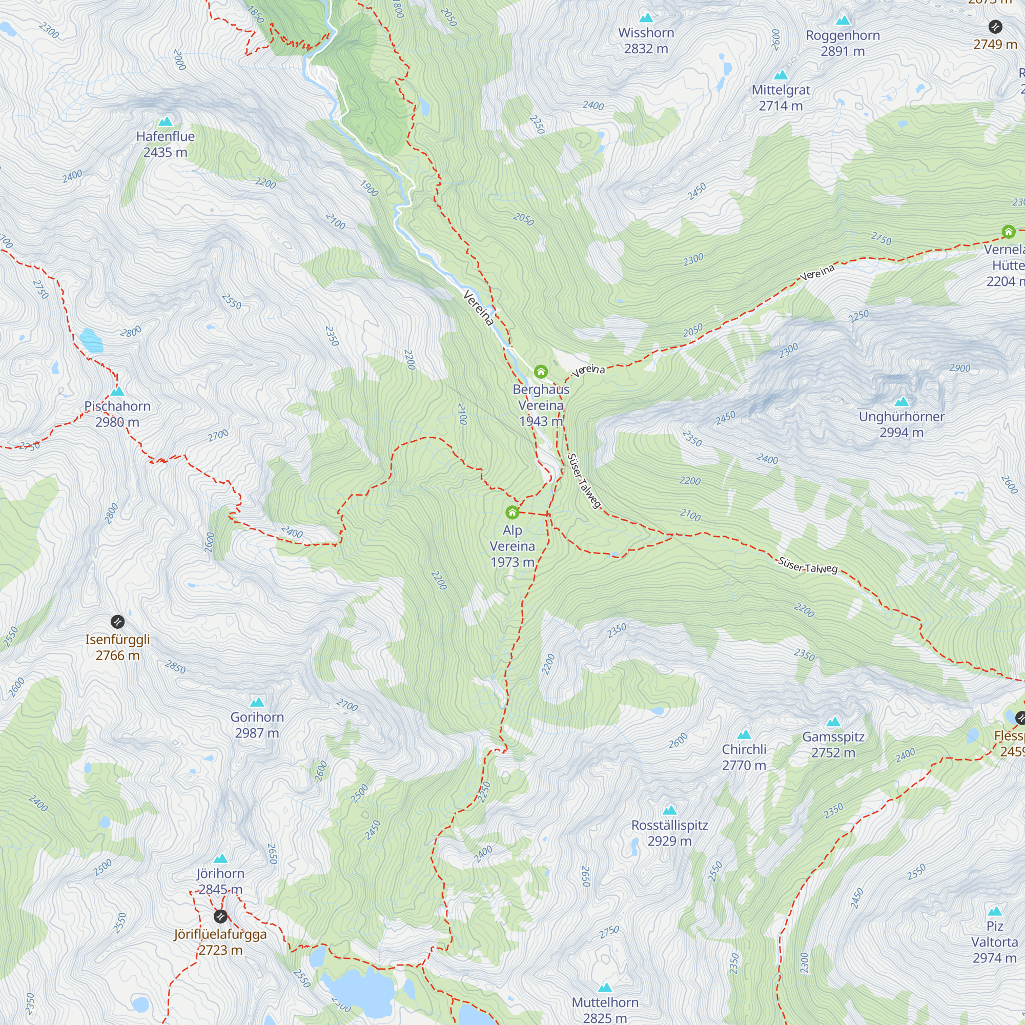 Alp Vereina map
