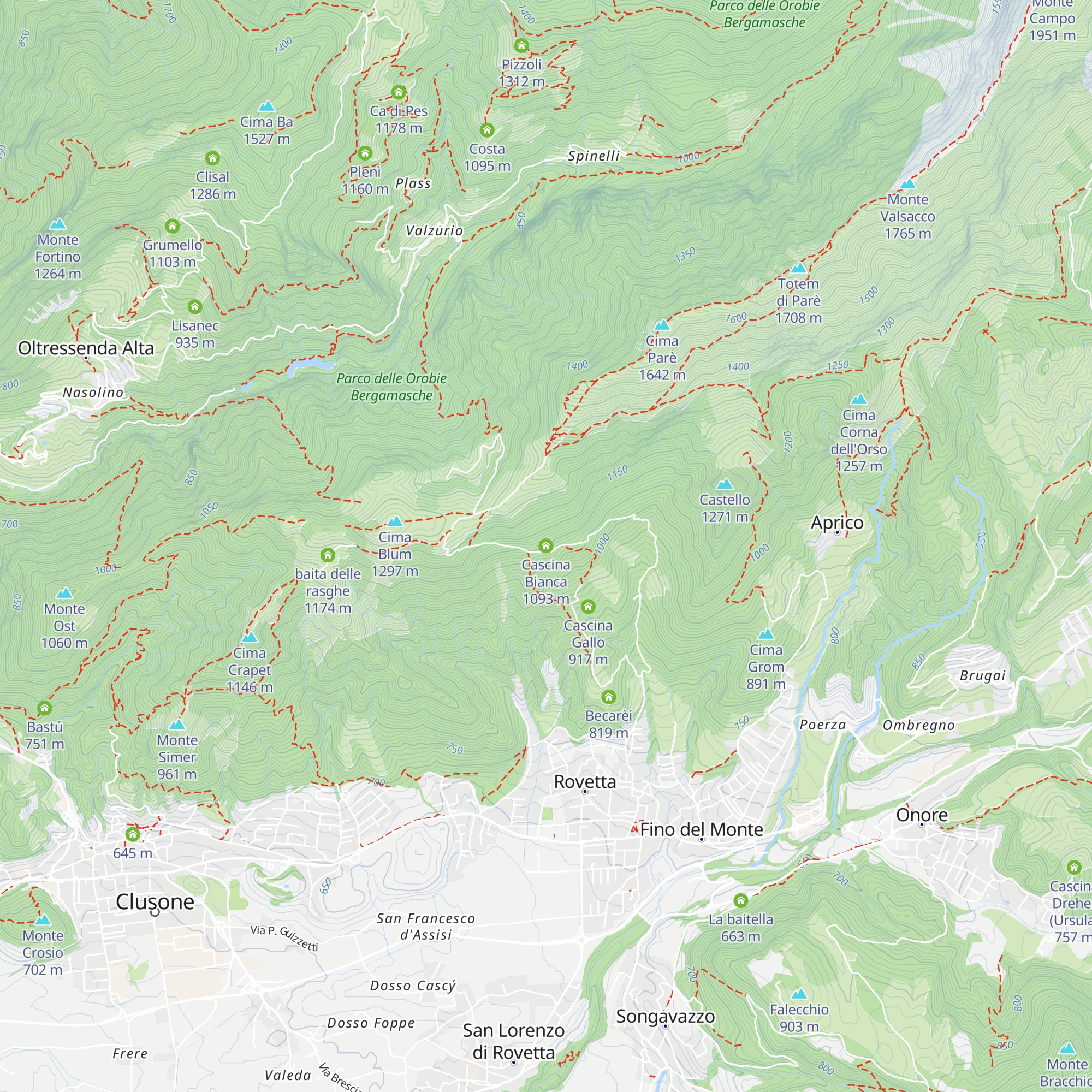 Cascina Bianca map