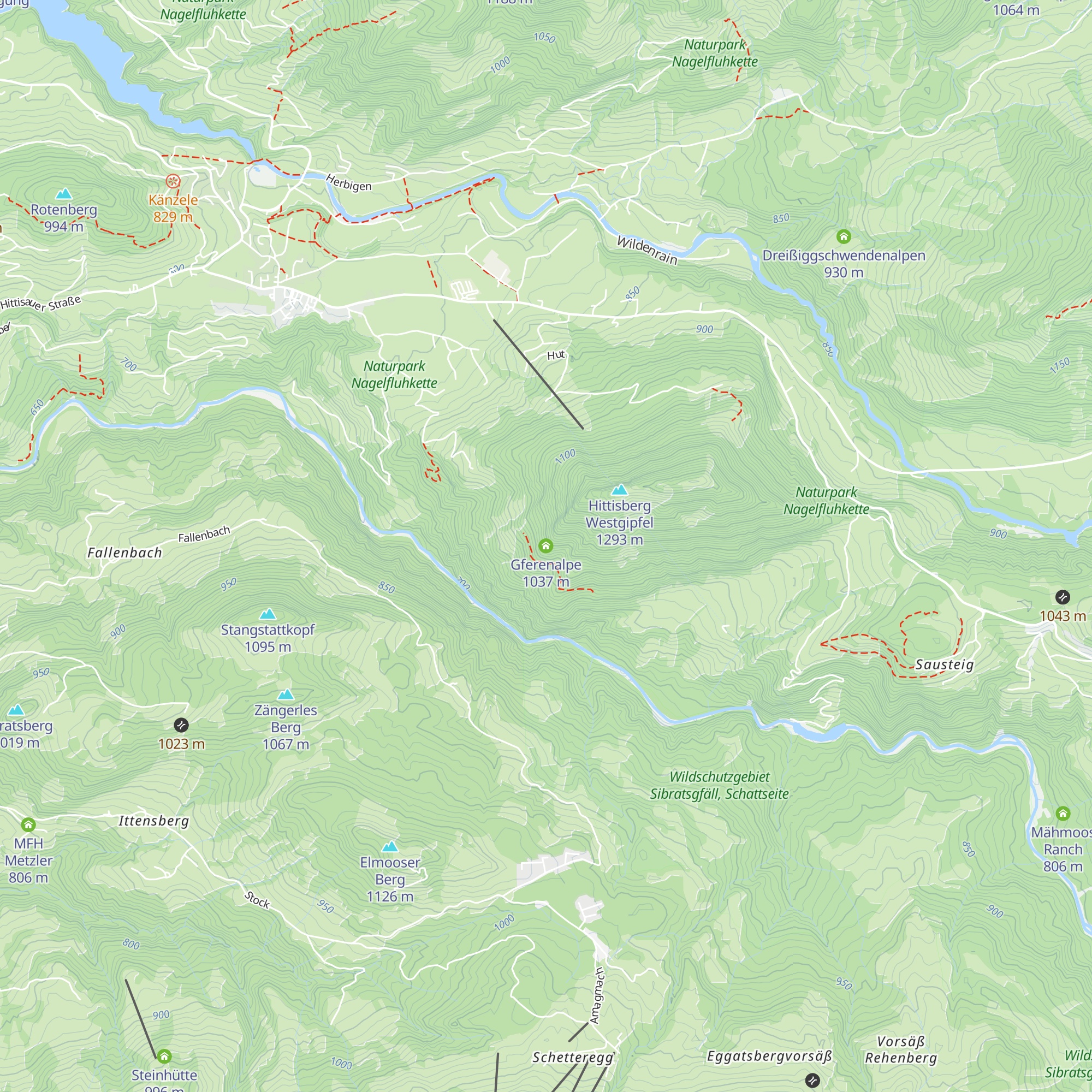 Gferenalpe map