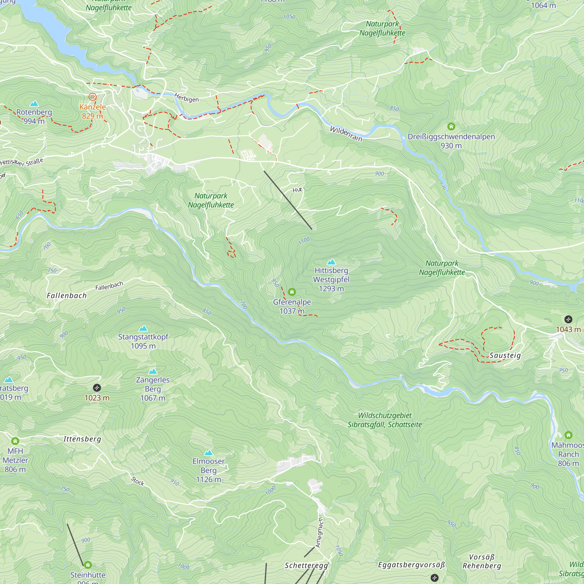 Gferenalpe map