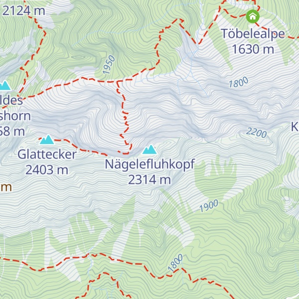 Map of Nägelefluhkopf