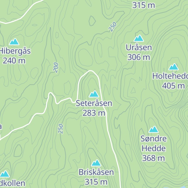 Map of Seteråsen