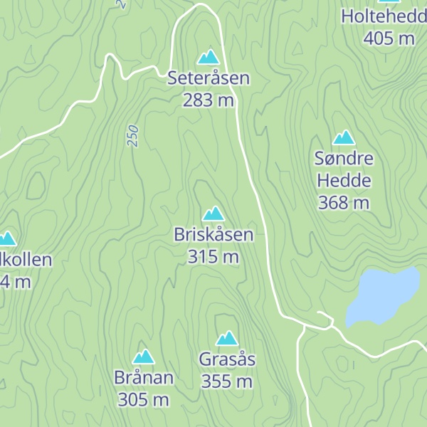 Map of Briskåsen