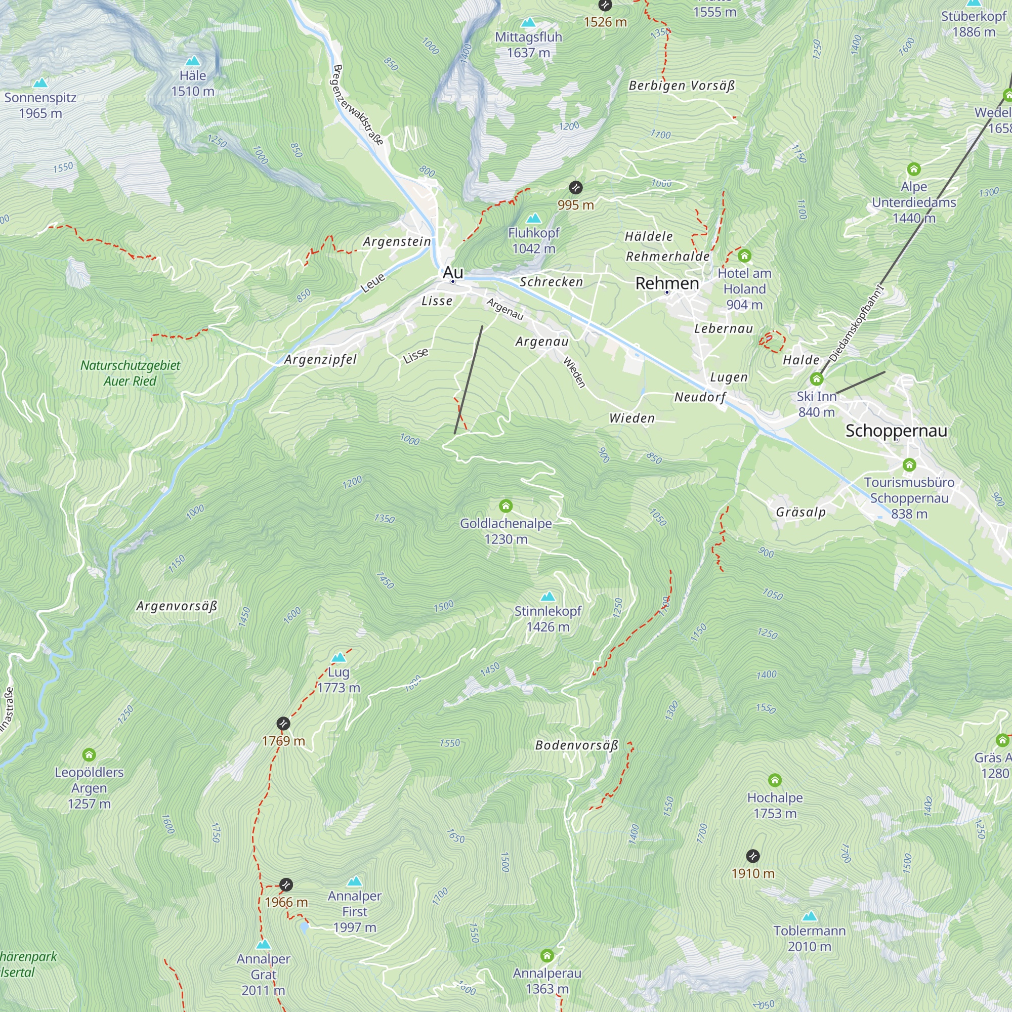Goldlachenalpe map