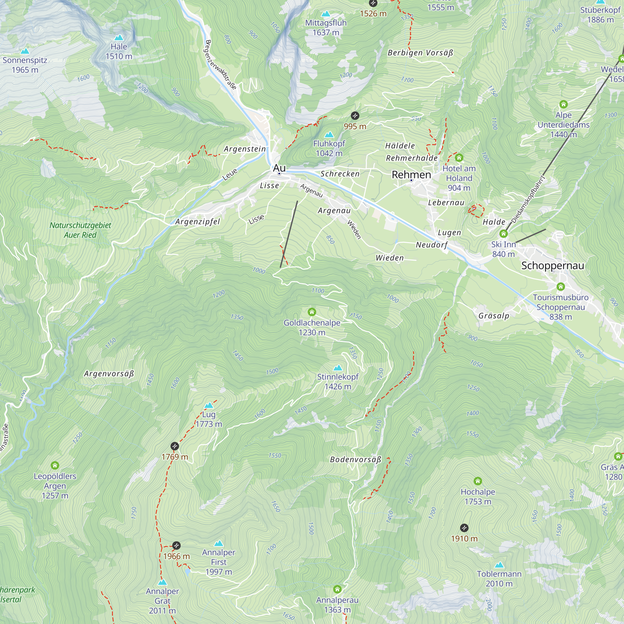 Goldlachenalpe map