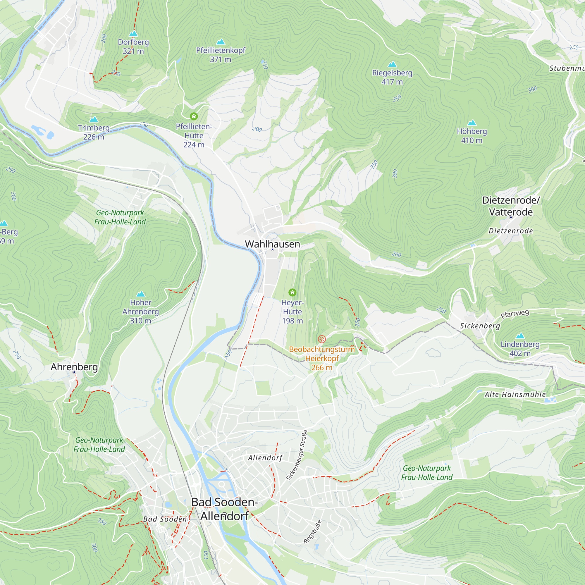 Heyer-Hütte map