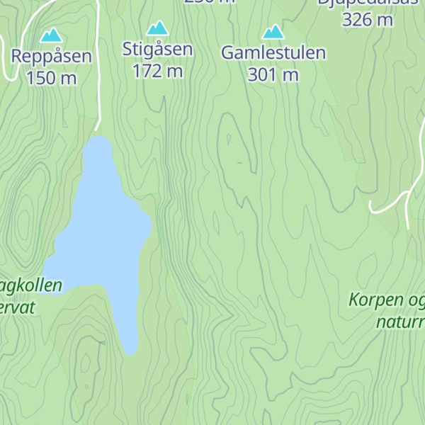 Map of Svarteberget