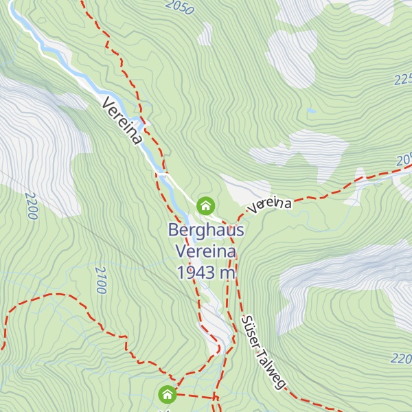 Map of Berghaus Vereina