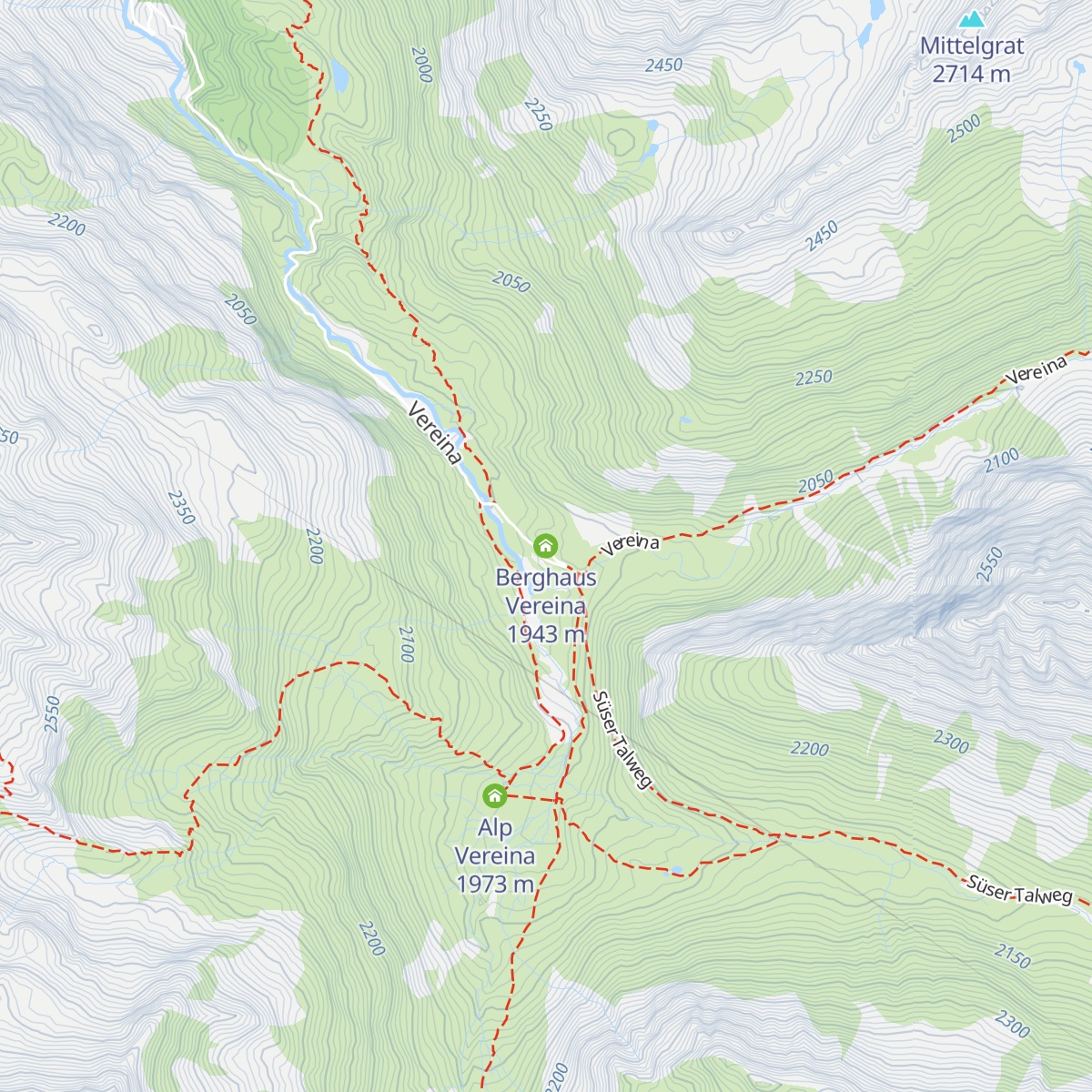 Berghaus Vereina map