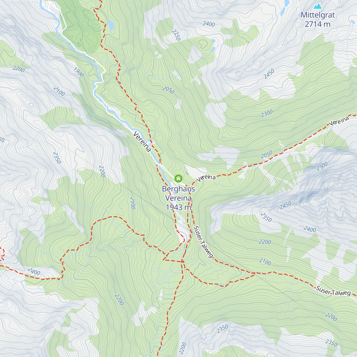 Berghaus Vereina map