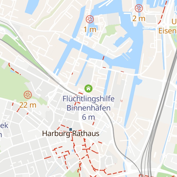 Map of Flüchtlingshilfe Binnenhafen