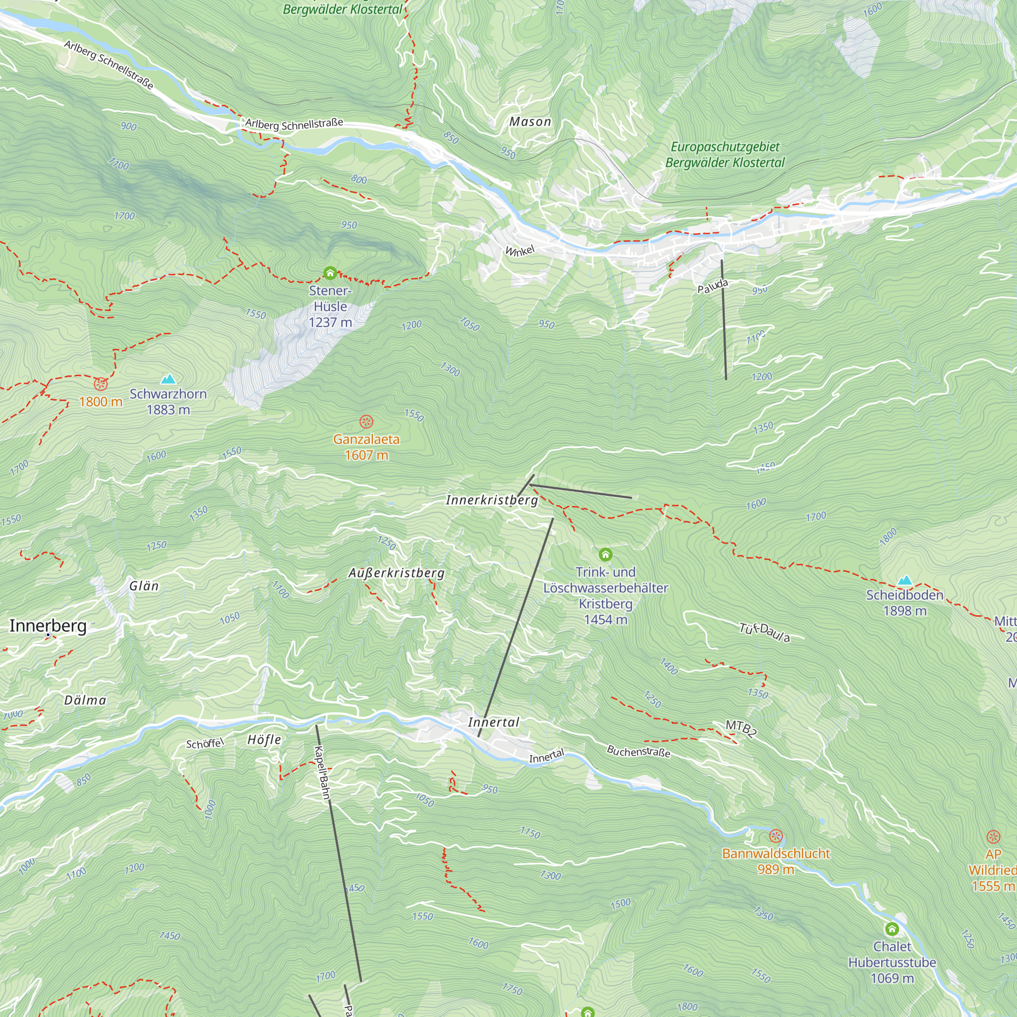Panoramagasthof Kristberg map